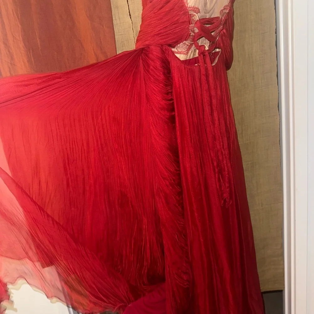 Maria Lucia Hohan 
Jolie Gown in Salsa size 4
Red Strapless Dress - Picture 4 of 16